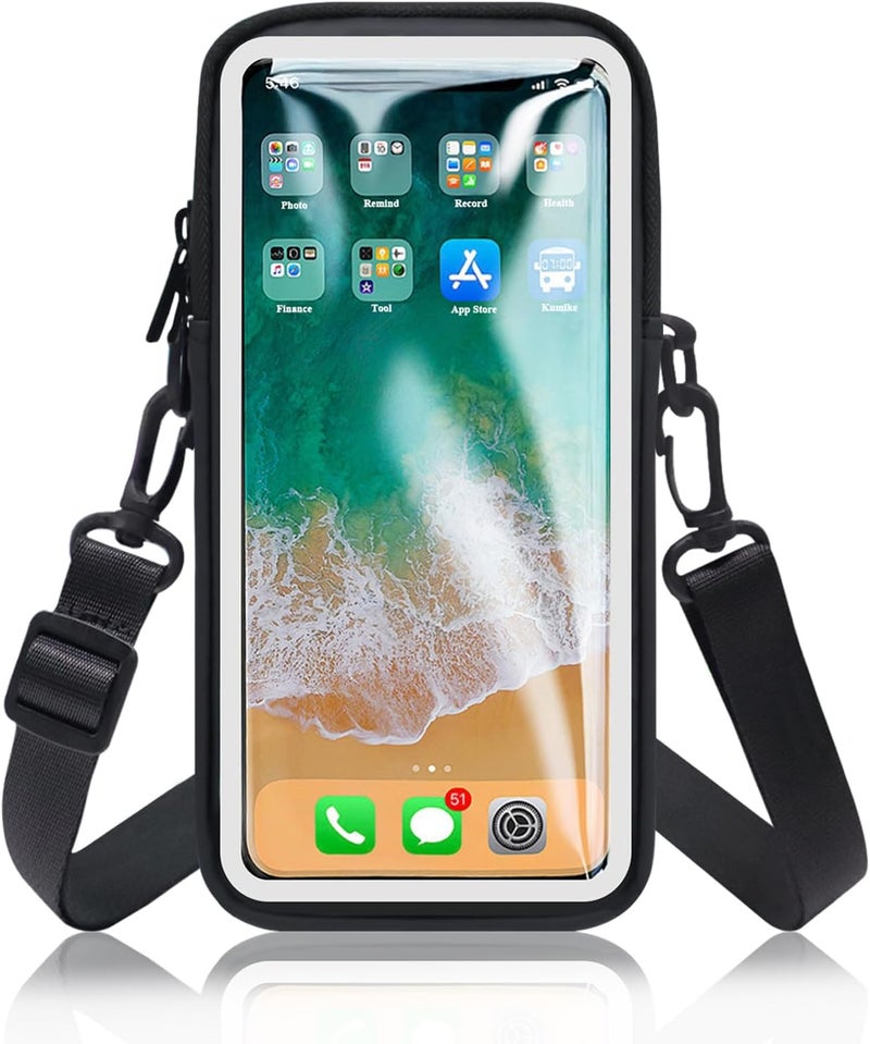 MOVOYEE Phone Holder for Running Armband, Cell Phone Purse Small Crossbody Bags for Women Kids, Sports Arm Bag for Men iPhone,Galaxy,Smartphones Carrier Pouch Fit Workout,Exercise,Gym,Hiking,Walking - Image 1
